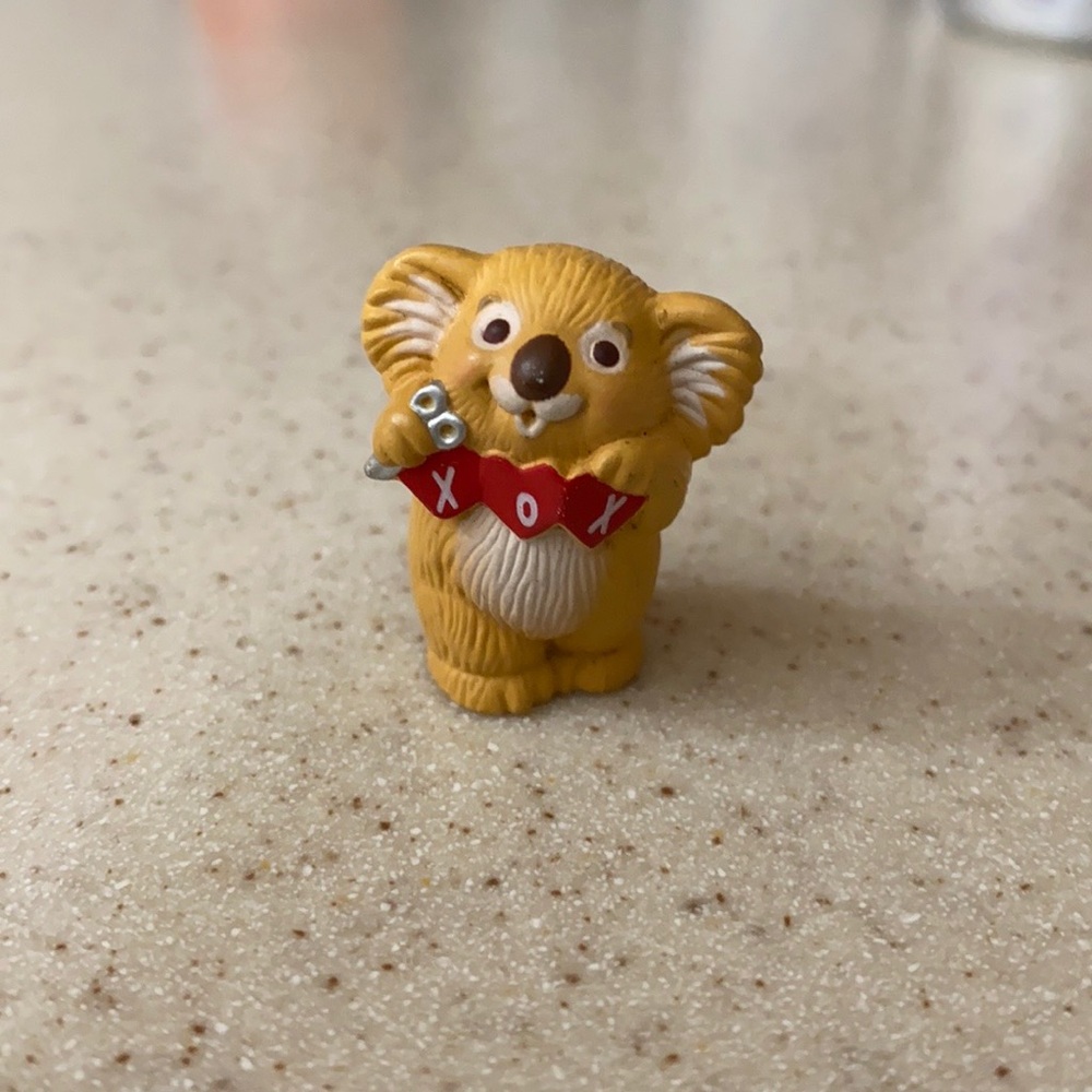 Vintage Hallmark 1988 X O X Koala Bear Merry Miniature VHA3531